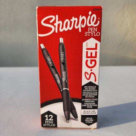 NEW 12 Pack Sharpie S-Gel Gel Pens Drawing Writing Ink Journaling Coloring Art S - Picture 1 of 6